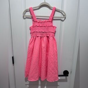 Andy & Evan Pink Checkered Casual Dress- size S (7/8)